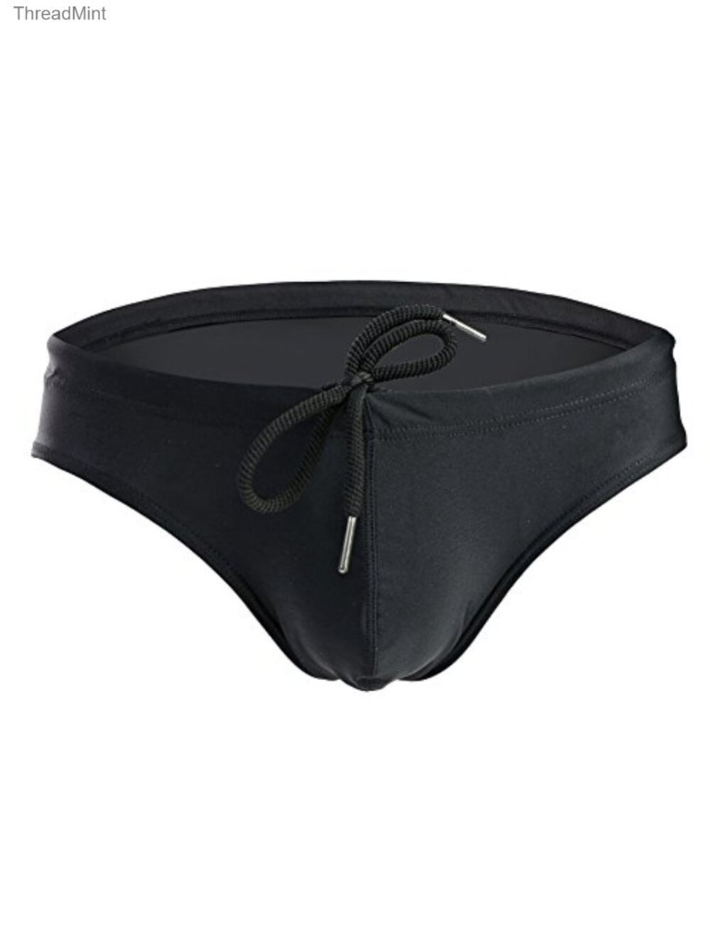 Men's Nylon Spandex Bikini Swim Briefs Drawstring Swimwear